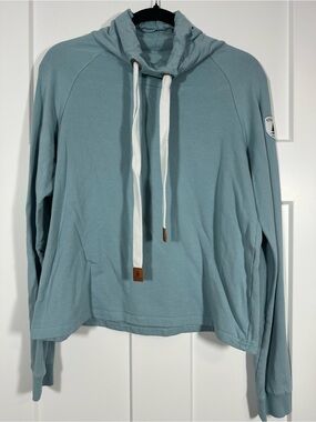 Wanakome Soft Seafoam Cowl Neck Pullover 034